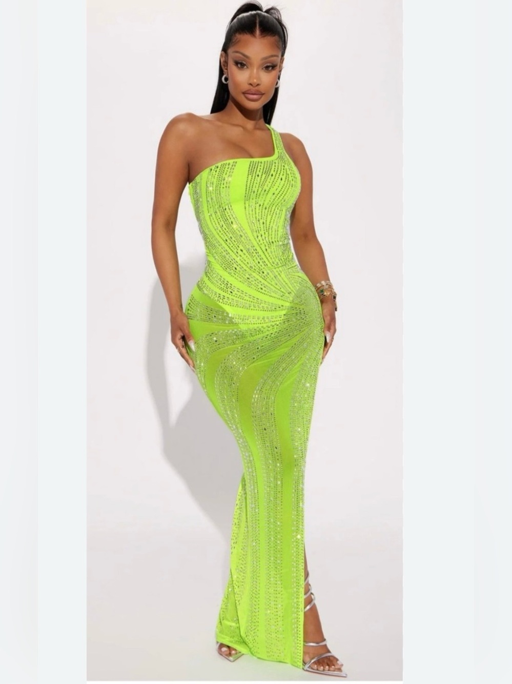 NWT Fashion Nova Lime Green Gown ✨💚